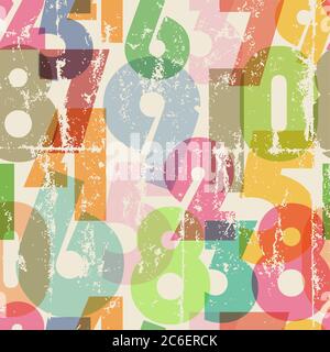 Nahtlose Alphabet Hintergrund, mehrfarbige Muster, Vektor-Illustration Stock Vektor