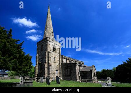 St Marys Kirche, Crich Stadt, Amber Valley, Derbyshire England Großbritannien Stockfoto