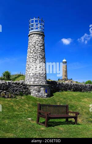 The Rich Stand war Memorial für das Sherwood Foresters Regiment, Crich Town, Amber Valley, Derbyshire England Stockfoto