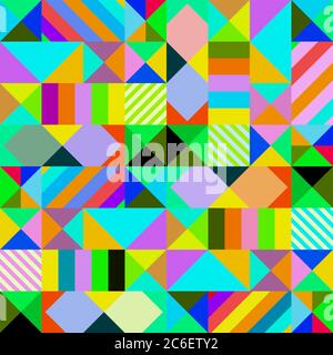 Nahtlose abstrakte Retro geometrischen Hintergrund, Vektor Stock Vektor