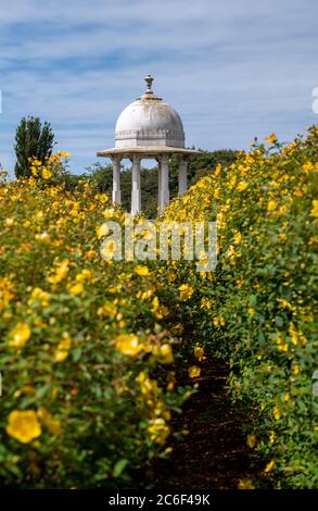 Das Chattri Memorial in Gedenken an indische Soldaten, die im Ersten Weltkrieg nördlich von Brighton an den South Downs in East Sussex UK starben. Stockfoto