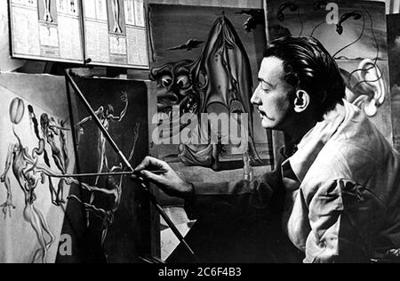 Salvador Dalí, spanischer surrealistischer Künstler Stockfoto