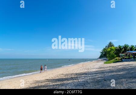 Strand in Batu Ferringhi, George Town, Penang, Malaysia Stockfoto