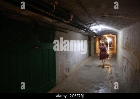 Valletta. Malta. Altstadt. Eintritt zu Lascaris war Rooms Stockfoto
