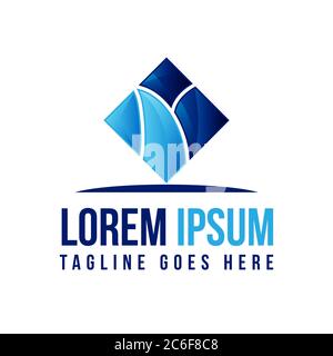 Abstraktes quadratisches Symbol Symbol für beste Business-Symbol. Abstraktes Symbol-Icon-Design. Vektorgrafik EPS.8 EPS.10 Stock Vektor