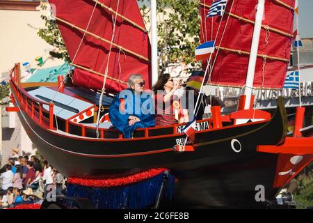 Golden Dragon Parade, Chinese New Year Festival, Chinatown, Los Angeles, Kalifornien, USA Stockfoto