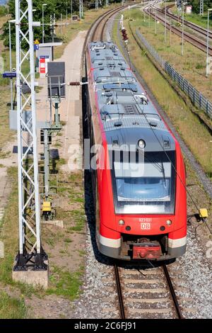 Alstom Coradia LINT 41 Zug von DB Regio Stockfoto