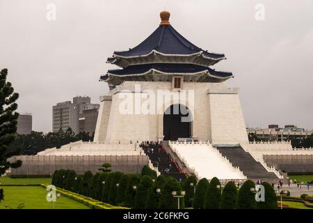 Taipei, Taiwan - 24. Dezember 2018: Die National Chiang Kai-shek Memorial Hall ist eines der berühmtesten Denkmäler Taiwans Stockfoto