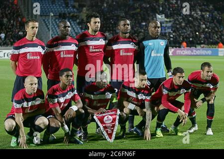 Team LOSC Lille während der Champions League 2011 - 2012 , LOSC Lille - Inter Mailand am 18. Oktober 2011 in Lille , Frankreich - Foto Laurent Lairys / DPPI Stockfoto