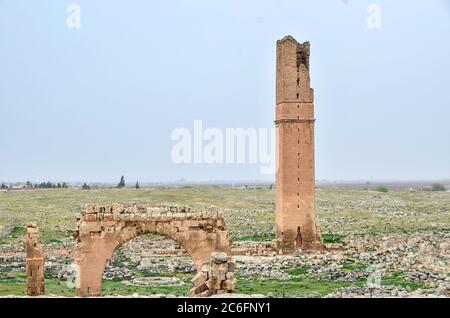 Alte Ruinen Von Harran, Sanliurfa, Türkei. Es ist der Ort, an dem die erste Islamische Universität gegründet wird. Stockfoto