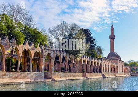 Balikligol, Halilurrahman-Moschee Sanliurfa, Türkei Stockfoto