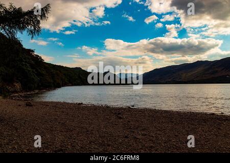 Ein Blick auf derwent Water im Lake District Stockfoto