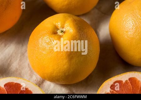 RAW Organic Ruby Red Grapefruit bereit zum Essen Stockfoto