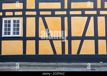 Fachwerkhäuser in Kopenhagen, Dänemark. Stockfoto