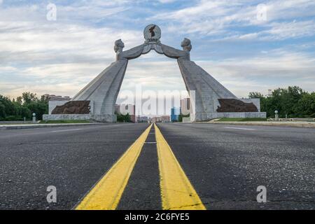 Reunification Highway, Pjöngjang, Nordkorea Stockfoto