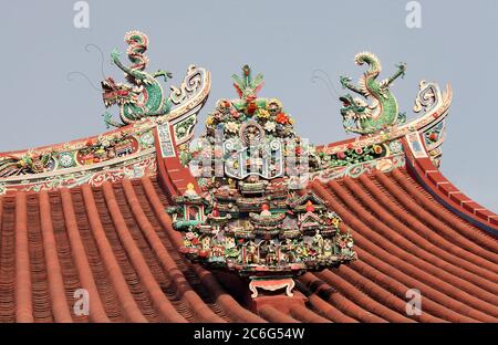 Tempel der Göttin der Barmherzigkeit in George Town auf Penang Island Stockfoto