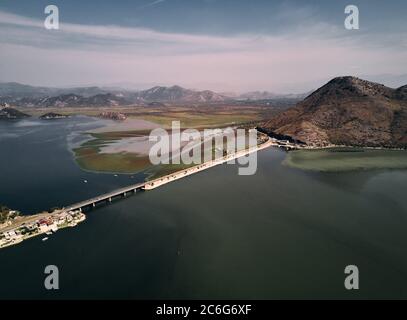 Montenegro. Skadar See. Die Aussicht von oben. Stockfoto