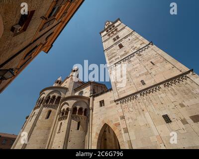 Glockenturm der Kathedrale von Modena. Italien. Stockfoto