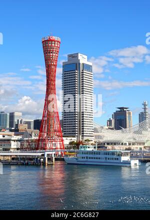 Kobe Port Tower in der Stadt Kobe in Japan Stockfoto