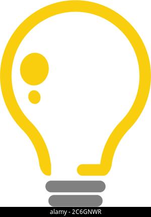 Lampe, bulp Idee Logo Symbol Design Konzept Vektor Illustration Stock Vektor