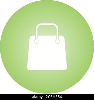 Einzigartiges Shopping Bag Vektor Glyph Symbol Stock Vektor