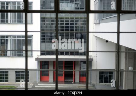 10. Juni 2020, Sachsen-Anhalt, Dessau-Roßlau: Blick vom Bauhaus Dessau. Foto: Sebastian Willnow/dpa-Zentralbild/ZB Stockfoto