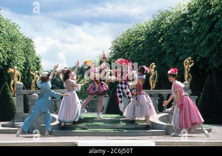 Heimatmelodie, volkstümliche Musiksendung aus den Herrenhäuser Gärten in Hannover, Deutschland 1990, Gaststar: Ballettgruppe Hanne Weyh Stockfoto