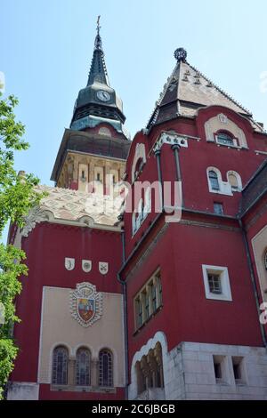 Rathaus, Subotica, Szabadka, Nord-Bačka, Serbien, Europa, ehemaliges Ungarn Stockfoto