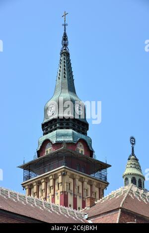 Rathaus, Subotica, Szabadka, Nord-Bačka, Serbien, Europa, ehemaliges Ungarn Stockfoto