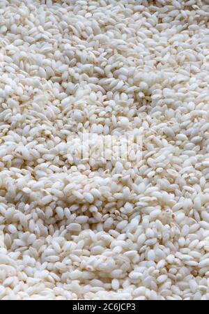 Arborio Rice Stillleben Stockfoto