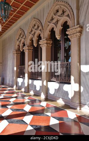 LAS VEGAS, NV - 6 JUN 2020- Außenansicht des Venetian Las Vegas, einem Luxushotel und Casino, in Las Vegas, Nevada, eine Nachbildung von Venedig, Stockfoto