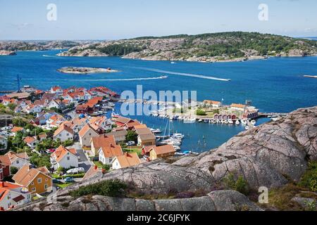 Fjällbacka, Schweden 2016-08-02 Blick auf Fjällbacka, Bohuslän. Foto Jeppe Gustafsson Stockfoto