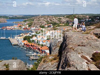 Fjällbacka, Schweden 2016-08-02 Blick auf Fjällbacka, Bohuslän. Foto Jeppe Gustafsson Stockfoto