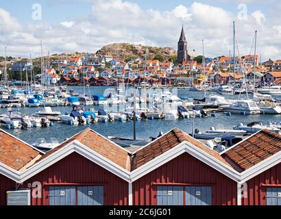 Fjällbacka, Schweden 2016-08-02 Blick auf Fjällbacka, Bohuslän. Foto Jeppe Gustafsson Stockfoto