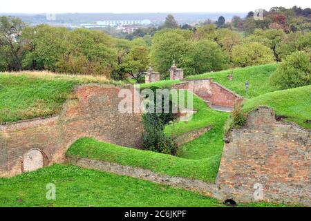 Festung Petrovaradin, Petrovaradinska tvrđava, Petrovaradin, Pétervárad, Serbien, Europa, ehemaliges Ungarn Stockfoto