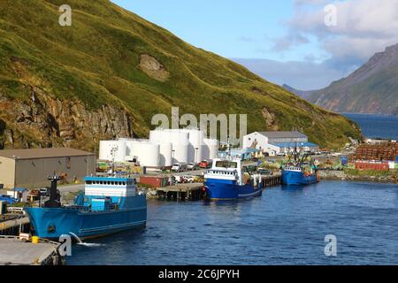 Dutch Harbor, Unalaska, Alaska, Aleuten-Inseln, Usa Stockfoto