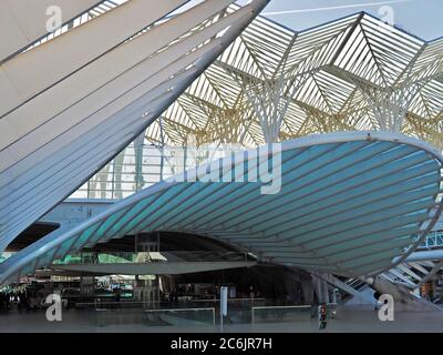 Bahnhof Oriente in Lissabon in Portugal Stockfoto