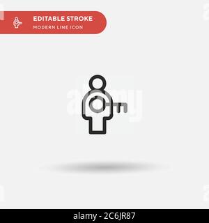 Blockchain einfaches Vektor-Symbol. Illustration Symbol Design Vorlage für Web mobile UI Element. Perfekte Farbe modernes Piktogramm auf bearbeitbaren Strich. Blockchain-Icons für Ihr Business-Projekt Stock Vektor