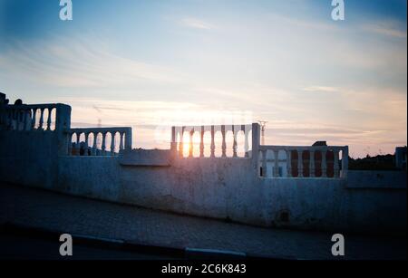 Straße nach Moulay Idriss, Marokko Stockfoto