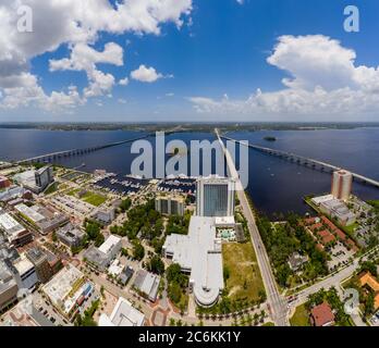 Schönheits-Aufnahme von Fort Myers Florida Luftaufnahme Stockfoto