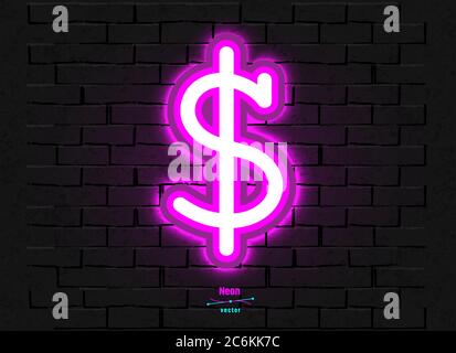 Vektor-Neon-Symbol Stock Vektor