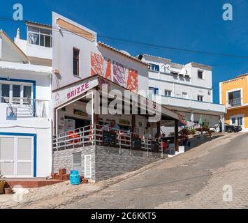 Fischerdorf Burgau an der Algarve, Portugal Stockfoto