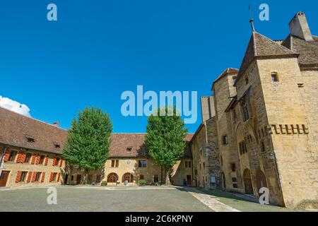 Schweiz, Kanton Neuchatel, Colombier Stockfoto