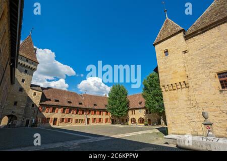 Schweiz, Kanton Neuchatel, Colombier Stockfoto