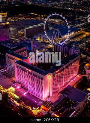 Las Vegas, NV, USA. Juli 2020. Luftaufnahmen des Las Vegas Strip in Las Vegas, NV am 9. Juli 2020. Kredit: Erik Kabik Fotografie/Media Punch/Alamy Live Nachrichten Stockfoto