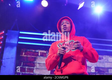 Nick Canon tritt während der MTV Wild N Out Tour im Amway Center in Orlando Florida USA am 5. März 2020 auf. Bildnachweis: Marty Jean-Louis Stockfoto