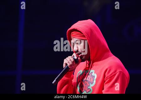 Nick Canon tritt während der MTV Wild N Out Tour im Amway Center in Orlando Florida USA am 5. März 2020 auf. Bildnachweis: Marty Jean-Louis Stockfoto