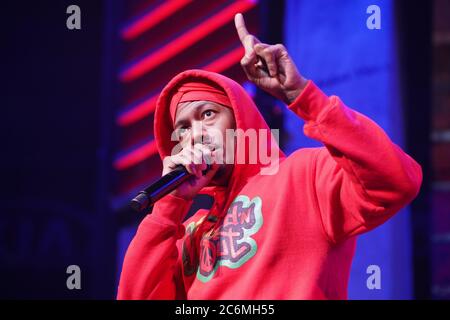 Nick Canon tritt während der MTV Wild N Out Tour im Amway Center in Orlando Florida USA am 5. März 2020 auf. Bildnachweis: Marty Jean-Louis Stockfoto