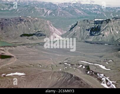 7/29/1972 - die Tore Aniakchak Krater Alaska Stockfoto