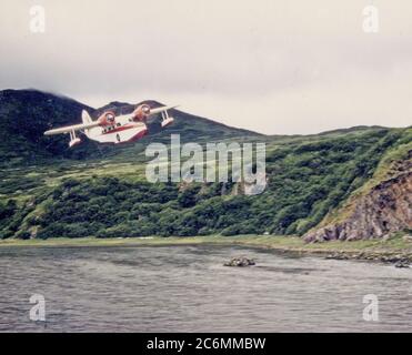 7/17/1973 - Charta Gans von Kodiak Aniakchak Bay Stockfoto